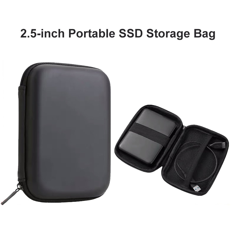 Protective Case for Mobile Hard Disk External Solid-state Hard Drive Bag Mobile Power Box Protective Carry-on SSD Ca